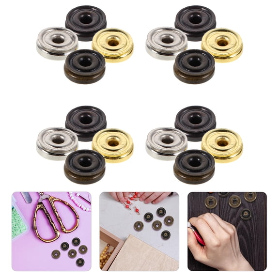 CATIEBYE 80 Pieces Metal Sew- Buttons Fasteners for Clothing with Smooth and Easy Application
