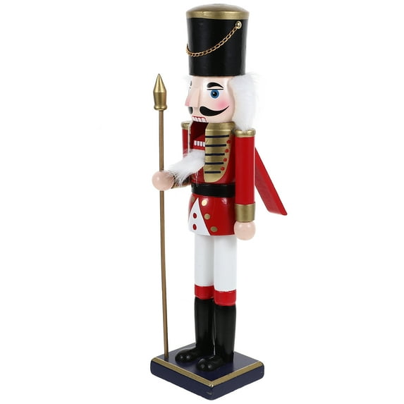CATIEBYE Wooden Christmas Nutcracker Figurine Holiday Indoor Decoration for Festive Home and Office