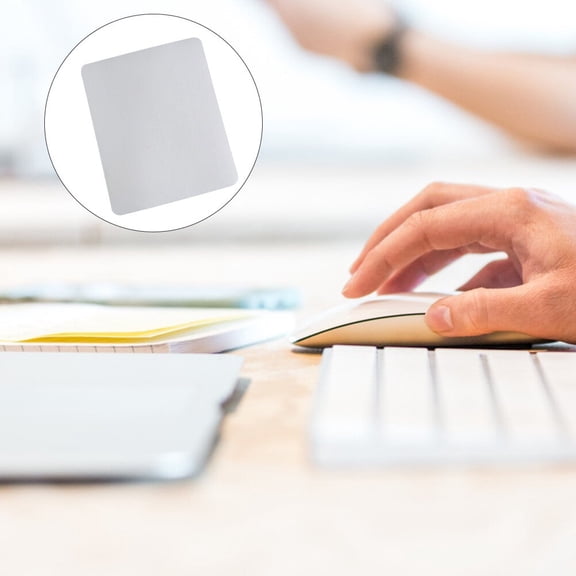 CATIEBYE 8Pcs DIY White Mouse Mat Blank Surface for Custom Printing and Computer Use
