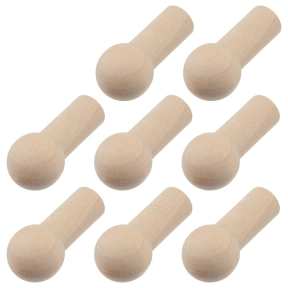 CATIEBYE 8Pcs Set Wooden Pegs for Clothes Hanging Wood Pegs for Shelves