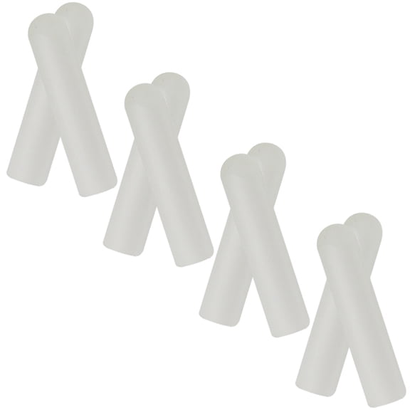 CATIEBYE 8Pcs Replacement Shoelace Tips White Aglets for Sneaker DIY Repair