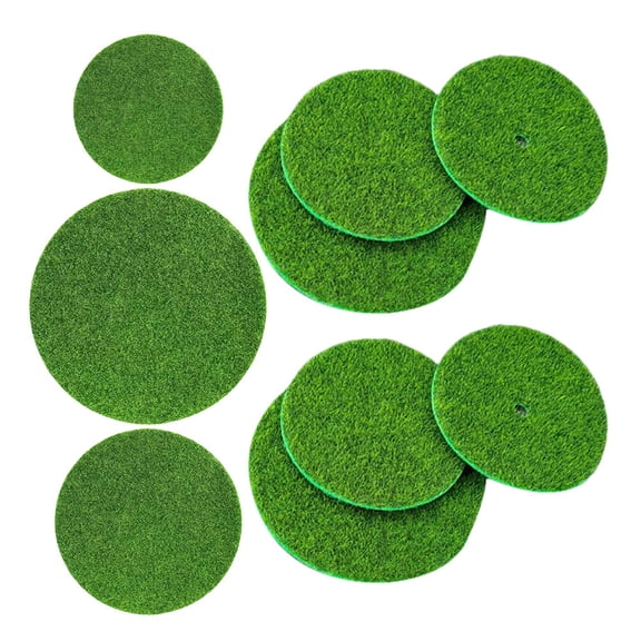 CATIEBYE 9pcs Moss for Plants Fake Grass Moss Green Cloth Decorative Accessory Bonsai Embellishment