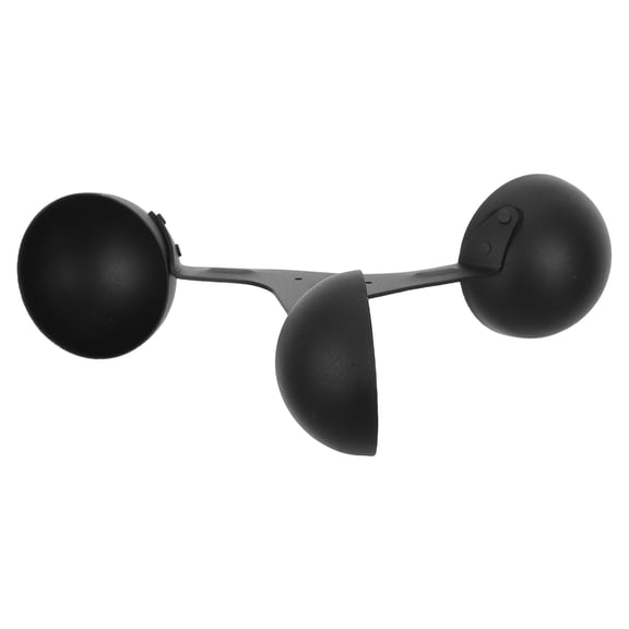 CATIEBYE Accurate 360 Degree Wind Cup Anemometer for Wind Speed Logging and Weather Monitoring Black