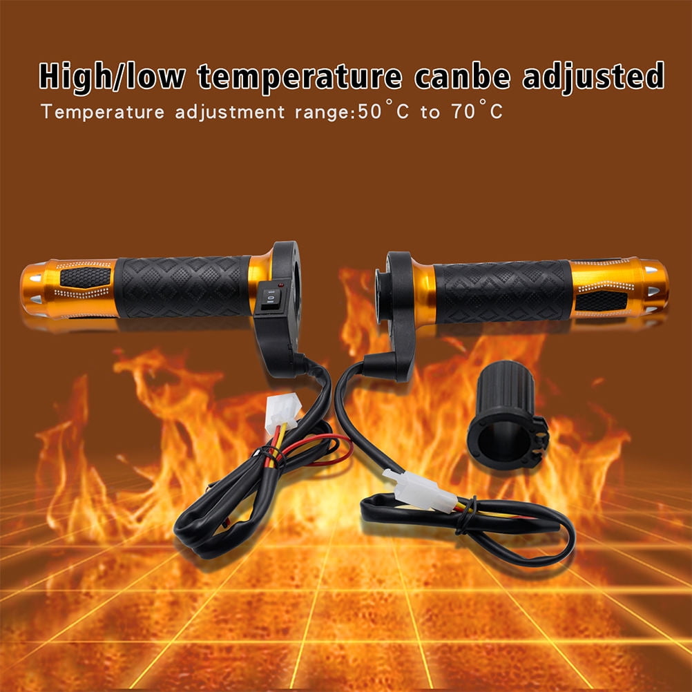 CATIEBYE Aluminum Alloy ATV Hand Warmers 16.4X8.4in with Temperature Adjustable 1Pair