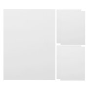 CATIEBYE White Aluminum Sublimation Blanks for Heat Transfer Printing 5Pcs