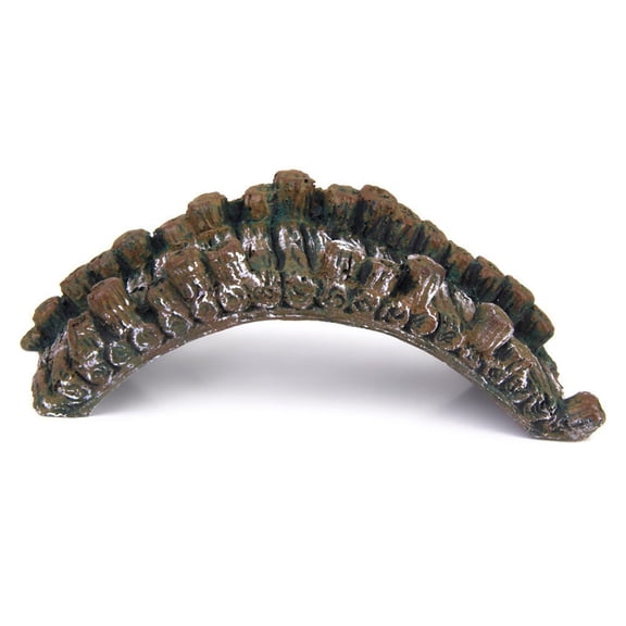 CATIEBYE Aquarium Ornament Resin Bridge in Dark Brown for Fish Tank Landscape and Underwater Decoration