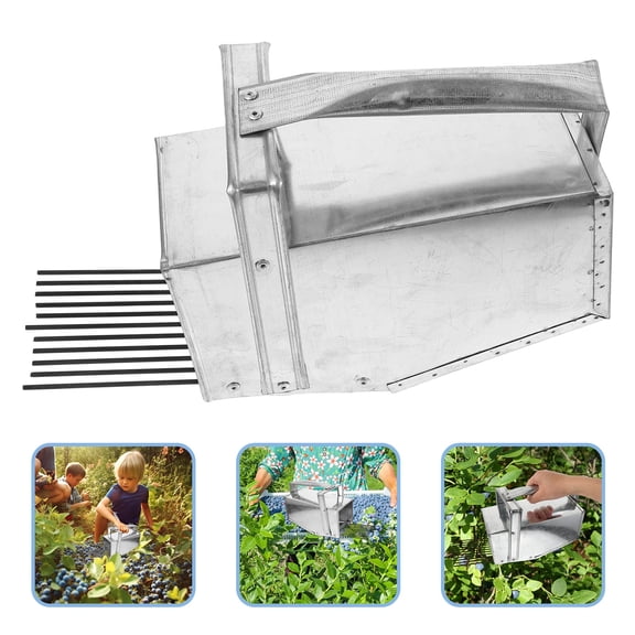 CATIEBYE Berry Picker for Huckleberries Storage Solution Silver Compact Design 1Set