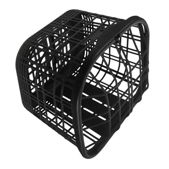 CATIEBYE Bike Container Black Sleek Design Plastic 1Set