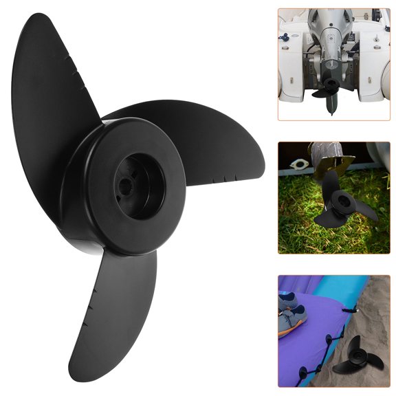 CATIEBYE Black Marine Propeller for Boat Engine High Thrust and Quiet Functionality