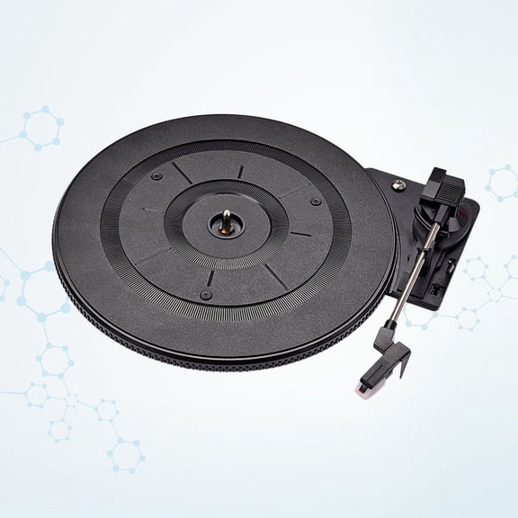 CATIEBYE Black Vintage Record Player Turntable with High Performance Stylus Portable for Gramophone