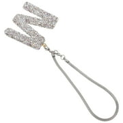 CATIEBYE Car Interior Decoration 1Pack Bling Accessories For Women Sparkly Rearview Mirror Charms Letter Shape Ornament