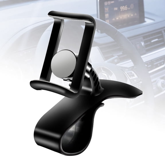 Car Dashboard Phone Mount Holder with 360 Rotation, Shock-Resistant Mobile Stand Compatible with All Cell Phones
