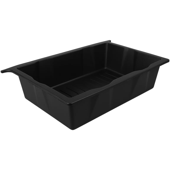 CATIEBYE Car Interior Storage Box Under Seat Storage Tray Plastic Organizer for Vehicle 1 Set