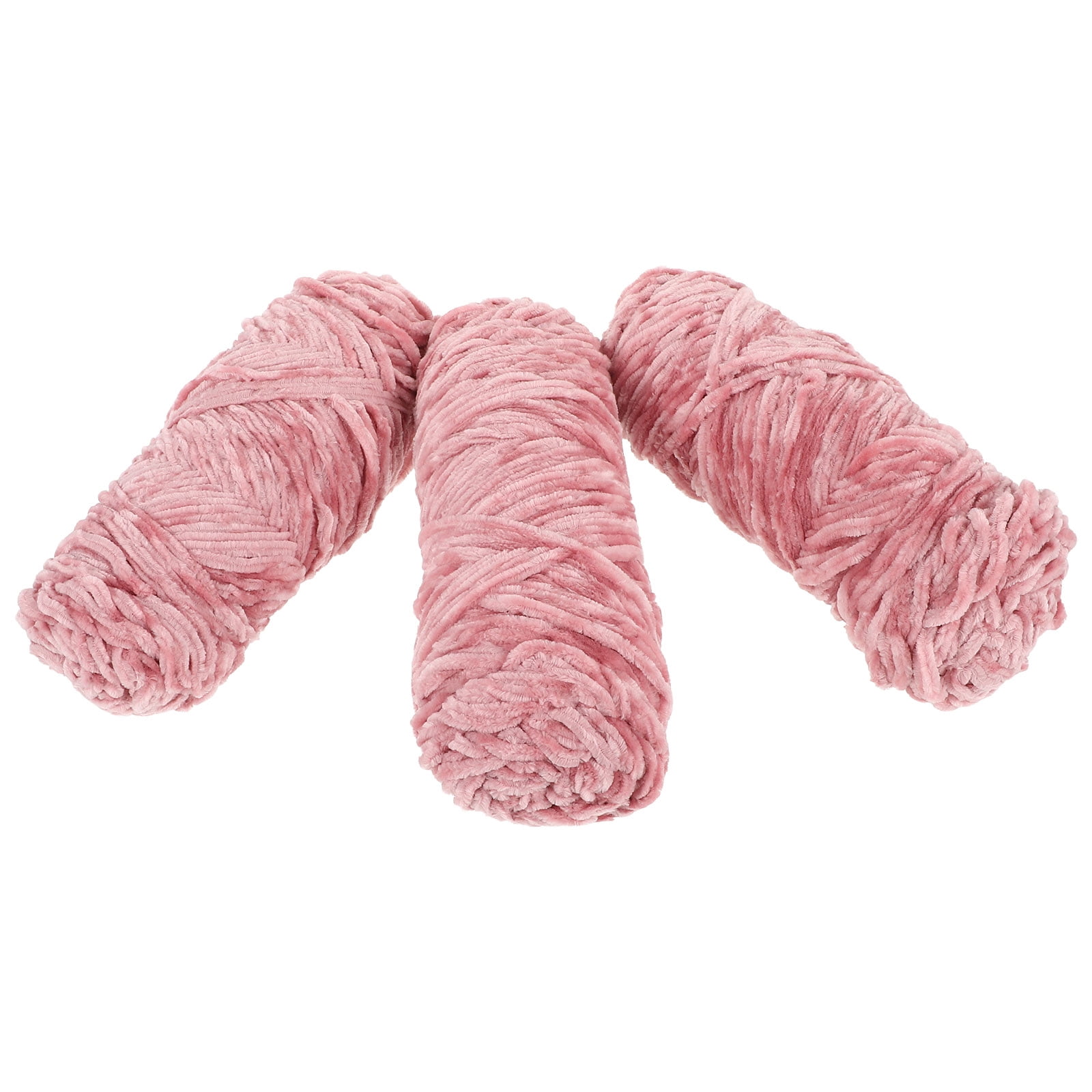 CATIEBYE Chenille Wool Yarn in Pink Durable Knitting Yarn Suitable for ...