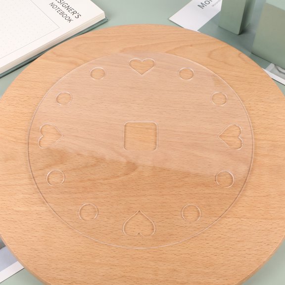 CATIEBYE Transparent Acrylic Clock Dial Plate Template with Smooth for Accurate Home Clock Marking and Crafting