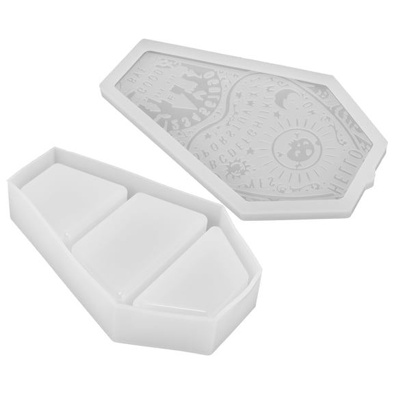 CATIEBYE Coffin Display Model Resin Molds Decorative Storage White 1 PCS for Givers