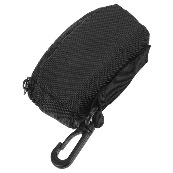 CATIEBYE Compact Black Golf Tee Organizer Bag with Hanging Options for Golf Gear