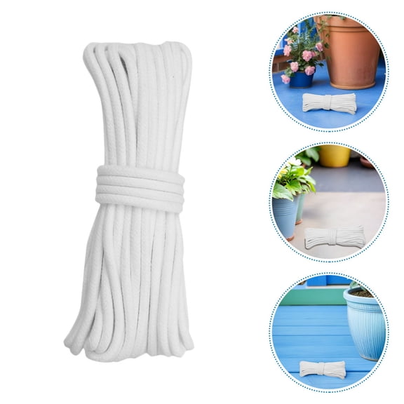 CATIEBYE Cotton Rope Watering Device White Self Watering Wick for Potted Plants Automatic