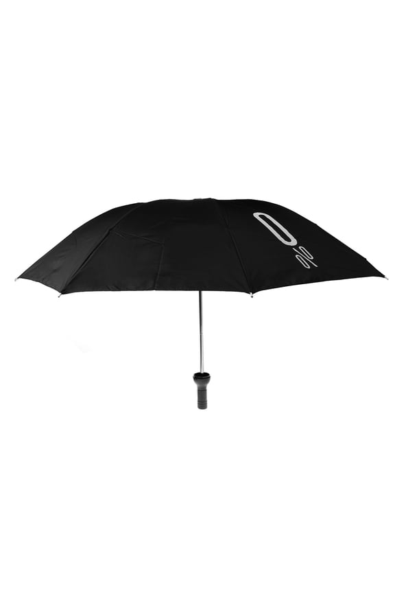 Folding Bottle Umbrella Manual Open Windproof Water Resistant Black