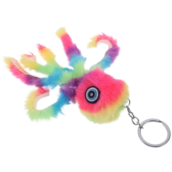 CATIEBYE Cute Key Chain for Car Keys Plush Octopus Keychain 1Pack