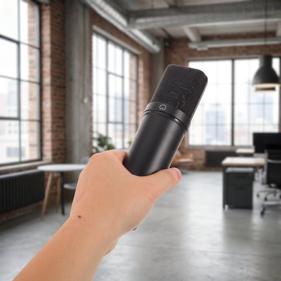 CATIEBYE Black Metal Microphone Tube Housing for Podcasting, Live Streaming, and Audio Recording