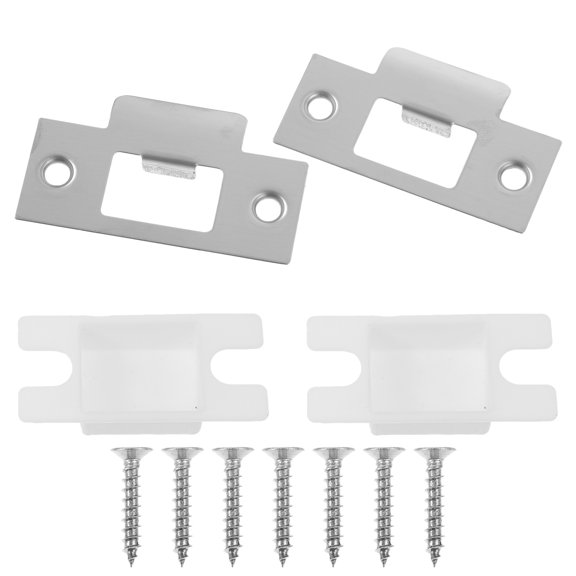 CATIEBYE Deadbolt Security Plate Door Latch Strike Plates 2 Sets T-shaped Design for Residential Use