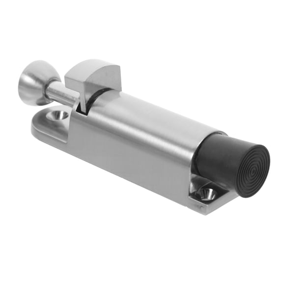 CATIEBYE Door Bolt Latch Spring Loaded Latch Silver Zinc Alloy For Double Doors General Users 1Set