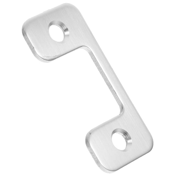 CATIEBYE Door Latch Plate Plated Silver Stainless Steel with Stylish Antique Finish for Door Lock Reinforcement