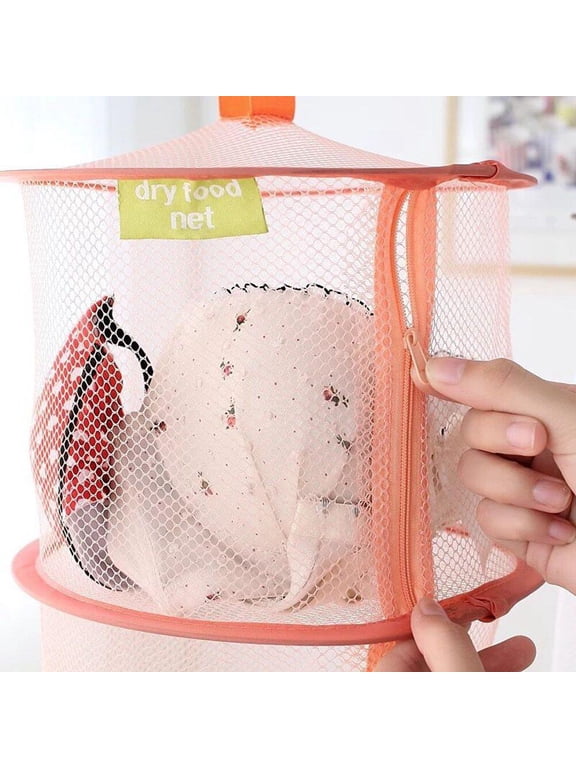Light Yellow 3 Layer Windproof Drying Rack, Ideal for Underwear and Bras