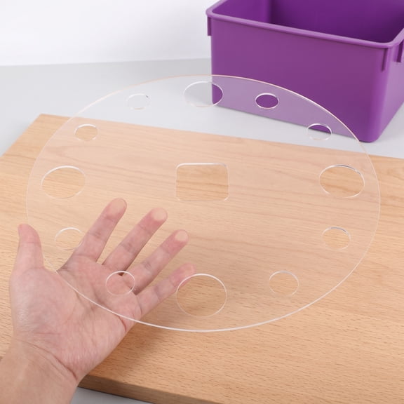 CATIEBYE Acrylic Clock Template for Home Clear Visibility Precision Alignment