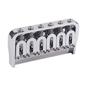 CATIEBYE Electric Guitar Hardtail Bridge in Plated with String Through Design for Enhanced Tone and Stability