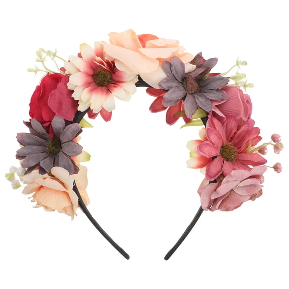 CATIEBYE Multi Color Flower Headband Comfortable Faux Fabric Hairband