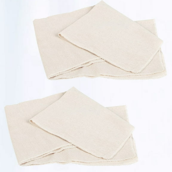 CATIEBYE 2-Pack Dough Bread Baking Liners Fermented Cotton Cloth Beige Non-Stick Kitchen Utensil Easy to Clean