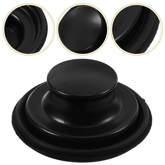 CATIEBYE Garbage Disposal Stopper 1Pack Black Sink for Kitchen Use 3.4x3.4x1.4in