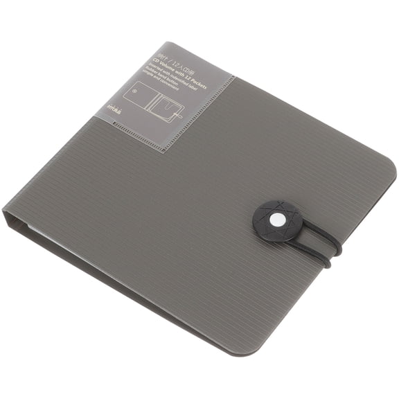 CATIEBYE Grey Cd Storage Binder with Large Capacity and Scratch Resistant Non Woven Interior
