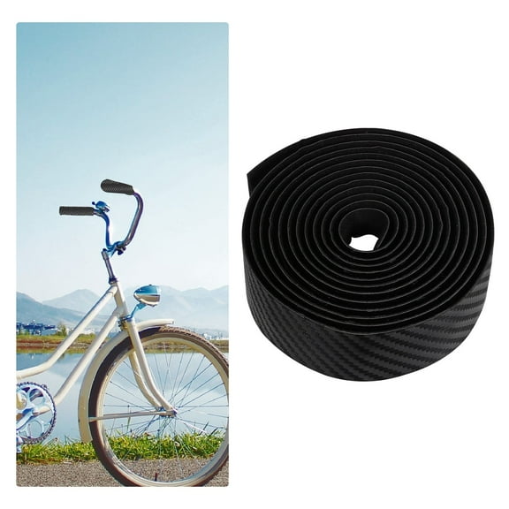 CATIEBYE Handlebar Wrap 1 Pair Black Pu Eva for Cyclists Non Skid and Sweat Absorption