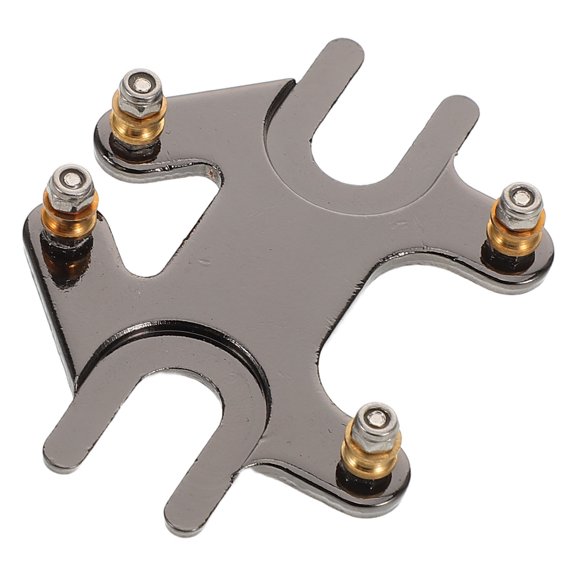 CATIEBYE Hardtail Guitar Bridge in Black Metal for Precise String Tuning and Stable Sound Quality