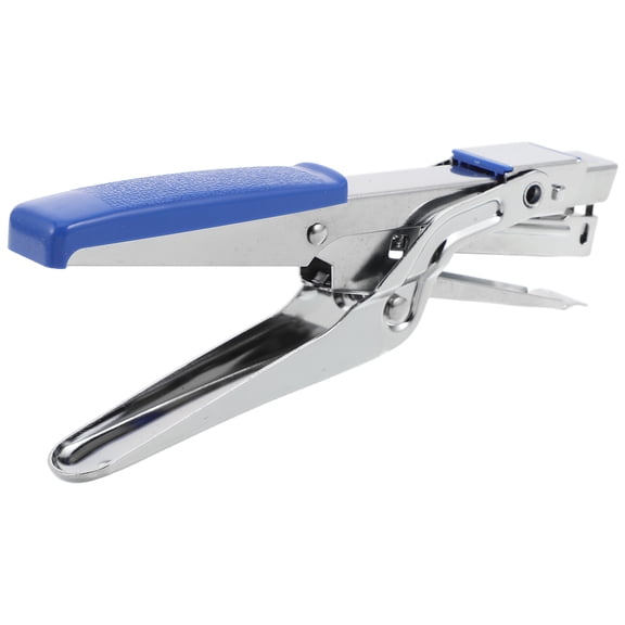 CATIEBYE Heavy Duty Blue Plier Stapler for Desk Use with Precise Stapling and Labor Saving