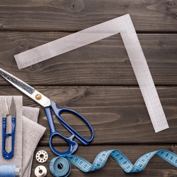 CATIEBYE Plastic Quilting Ruler for Sewing, Pattern Making, and Crafting - Versatile Measuring Tool