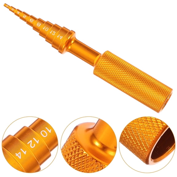 CATIEBYE Rc Car Bearing Installer Tool, Yellow, Clear Markings, Hollow Lightweight Design