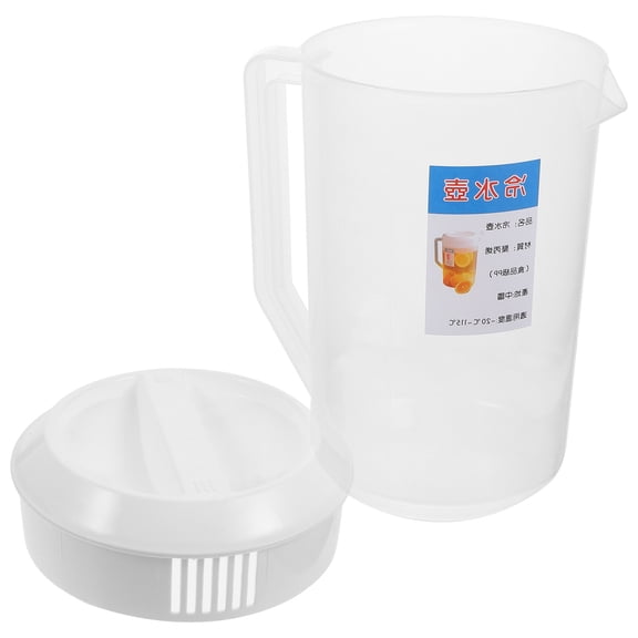 CATIEBYE Iced Tea Jug for Family Plastic Transparent 1Pack