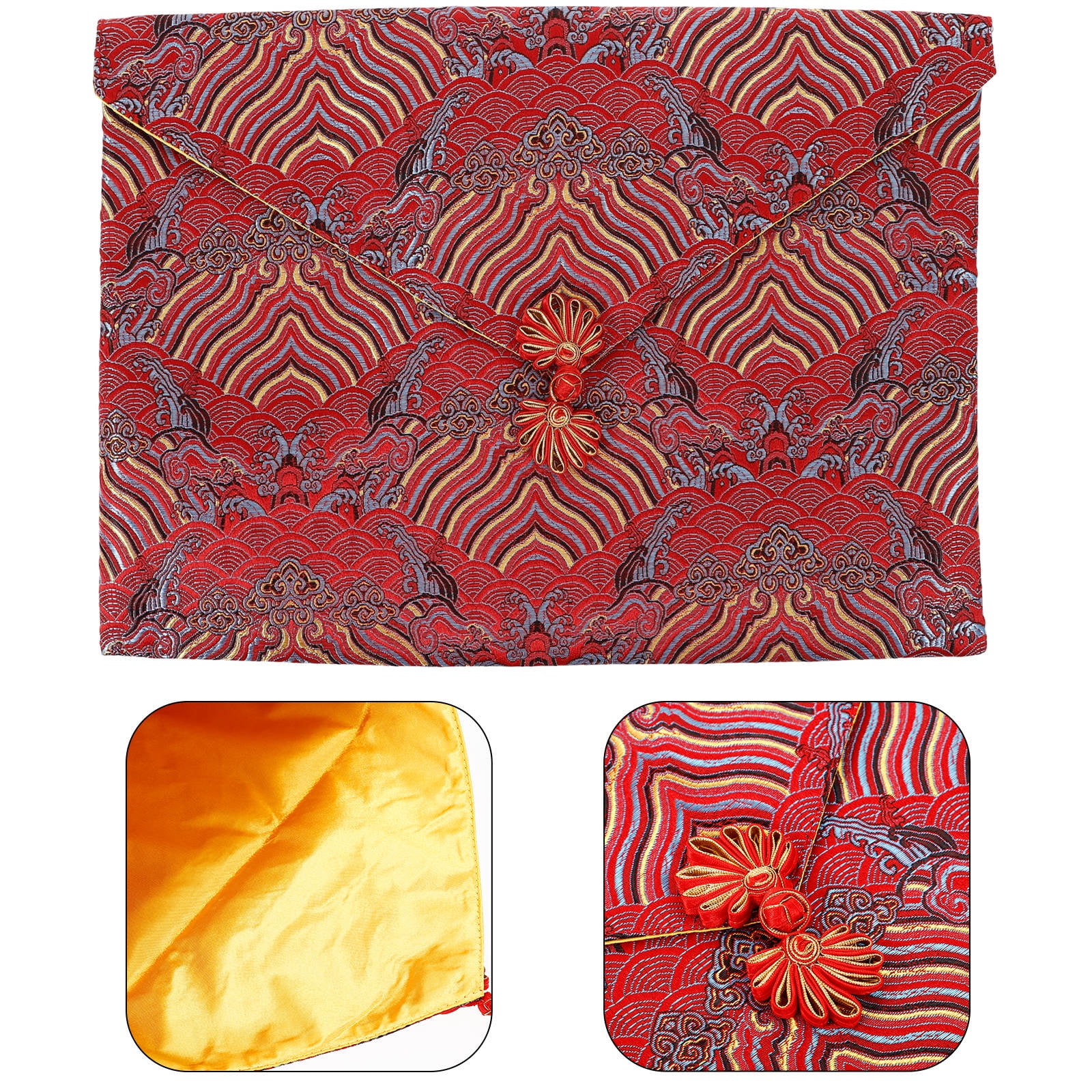 CATIEBYE Multi Cloth Storage Bag for Scriptures Souvenirs Organizing Travel Office Lightweight Size 9.8x6.7 Inch