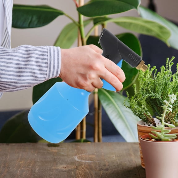 CATIEBYE Leakproof Blue Spray Bottle for Flowers and Garden with Simple Ergonomic Trigger