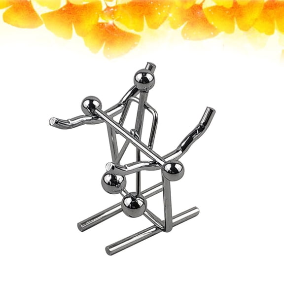 CATIEBYE Little Iron Figurine Balance Ball Metal Creative Rotating Desk Toy for Science Enthusiasts 1Pcs