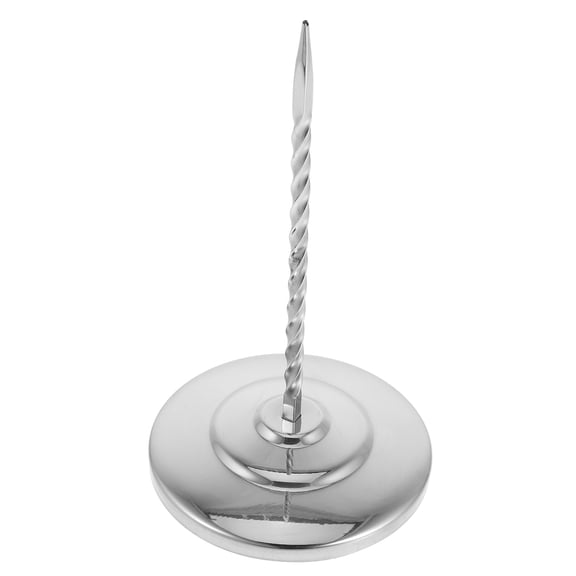 CATIEBYE Long Tacks Receipt Organizer Spike for Desk and Bar Menu Holder in Plated Silver