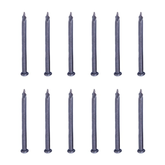 CATIEBYE Masonry Nails for Brick Wall, Carbon Steel Black, 50 Pieces, Construction Fastening Nails
