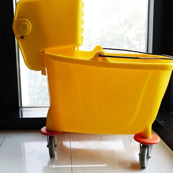 CATIEBYE Metal Mop Bucket Pole Accessory with Ergonomic Design for Efficient Home Cleaning