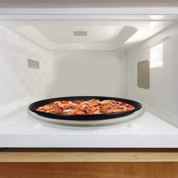 CATIEBYE Microwave Pizza Crisper Pan Nonstick Metal Pizza Tray for Kitchen Tasks