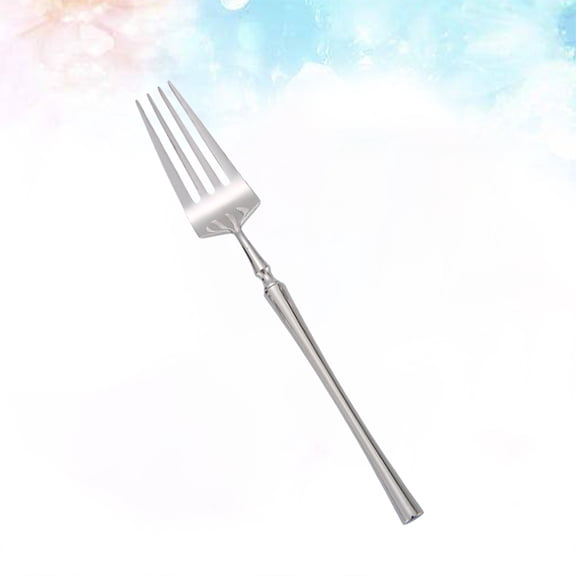 CATIEBYE Mirror Polished Stainless Steel Fruit Fork with Comfortable Ceramic Handle