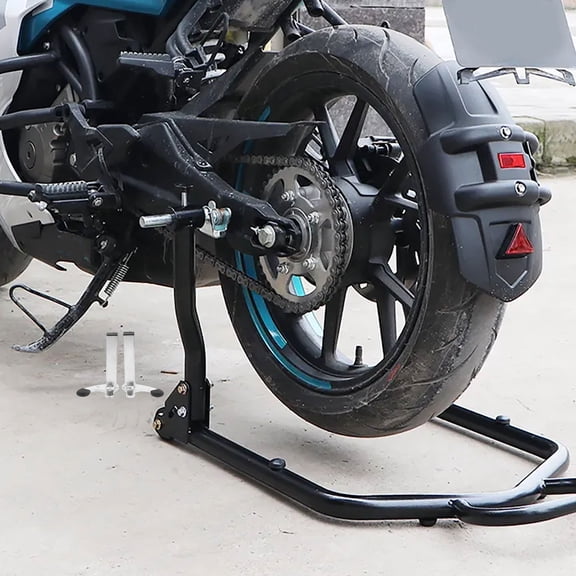 CATIEBYE Motorcycle Accessories 1 Pair Heavy Duty U Shaped Stand Iron Multi for Rear Wheel Lifting Support